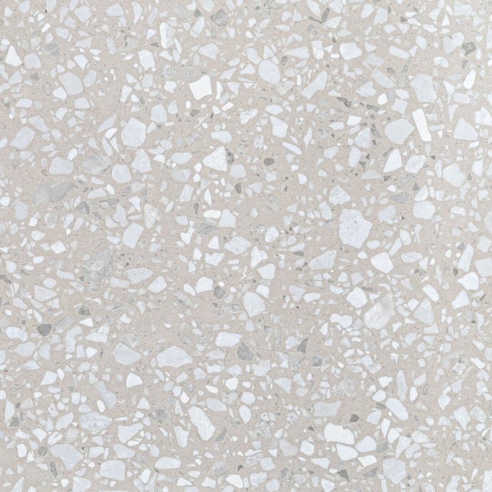 Classic light brown and white Venetian terrazzo floor