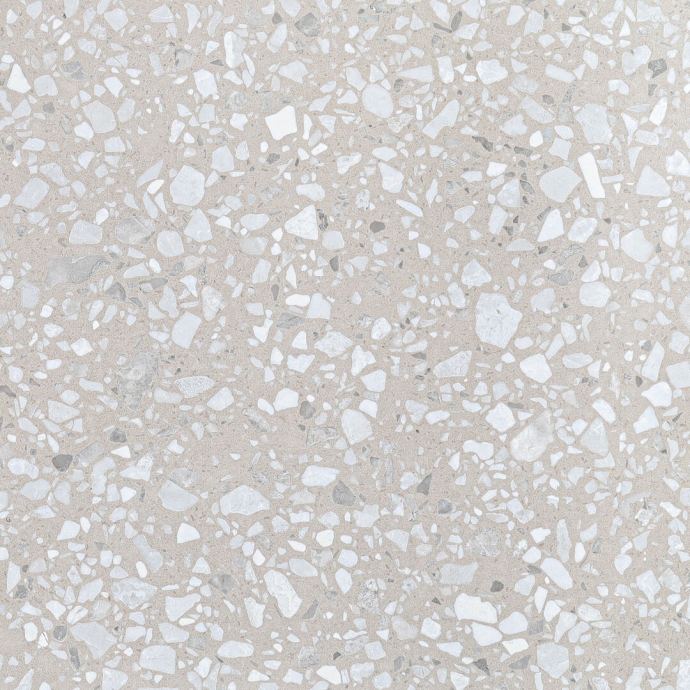 Classic light brown and white Venetian terrazzo floor