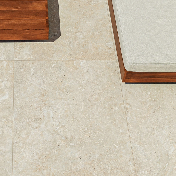 Crosscut almond travertine 20mm