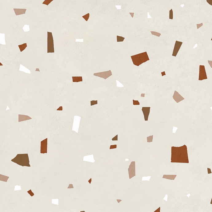 Ivoryfarbener venezianischer geometrischer Terrazzo