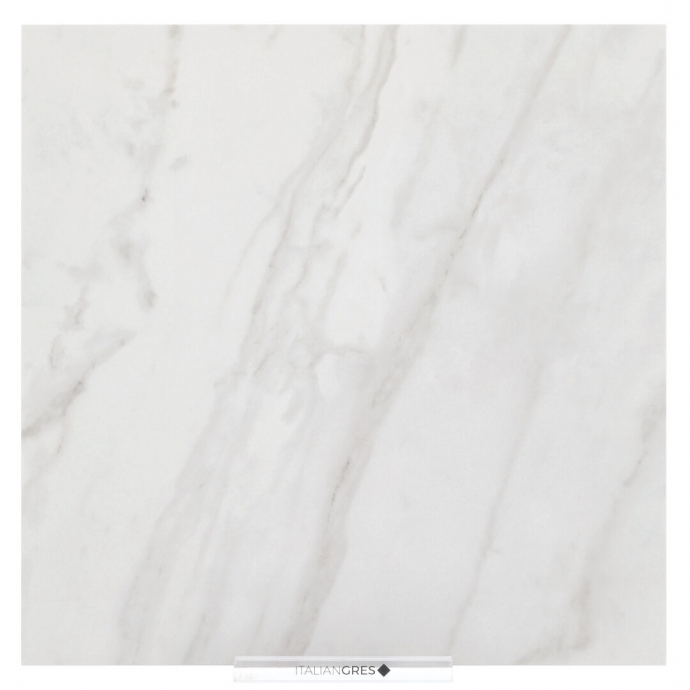 Glossy marble white melange