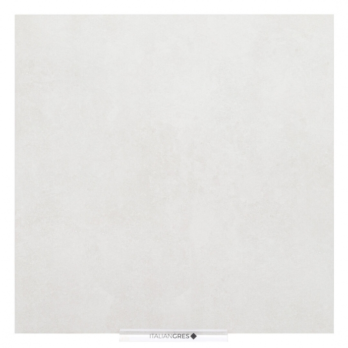 Concrete effect porcelain stoneware white