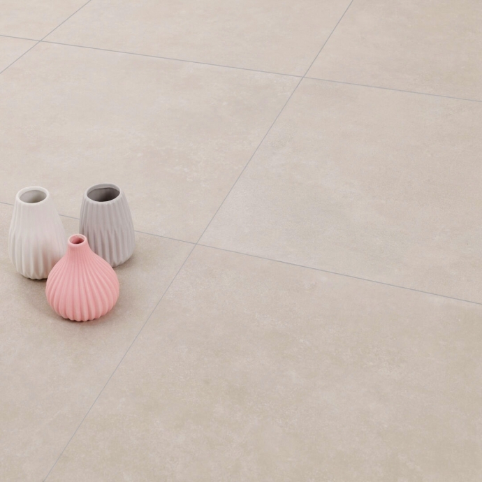 Concrete effect porcelain stoneware beige