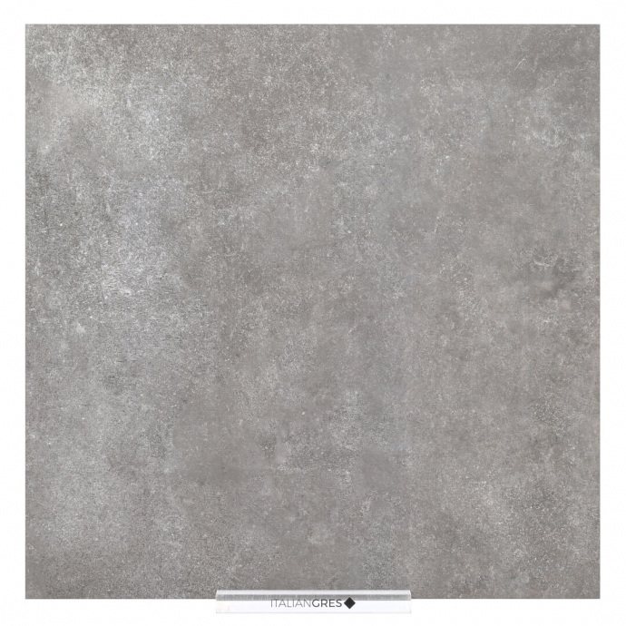 Concrete effect porcelain stoneware grey