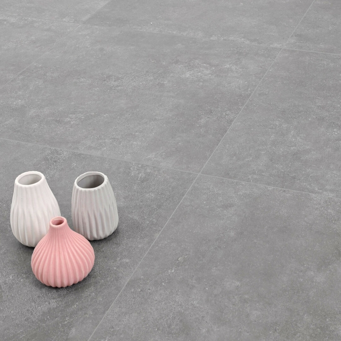 Concrete effect porcelain stoneware grey