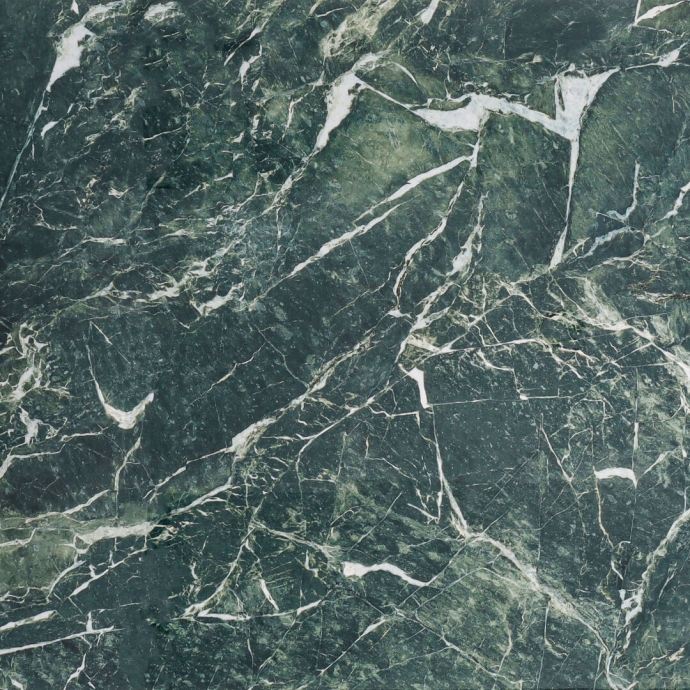 Green semi polished marble