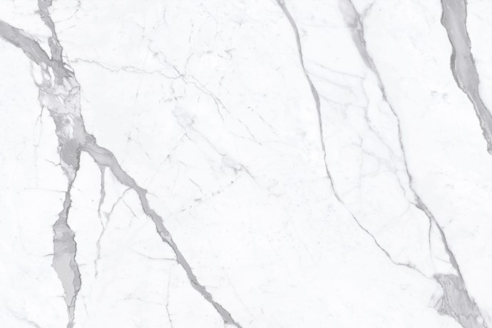 Glossy Statuario marble with diagonal grey lines