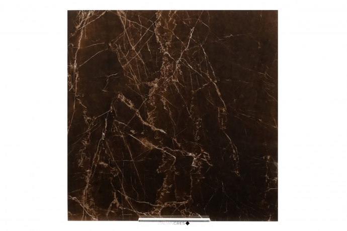 Glossy marble brown Melange