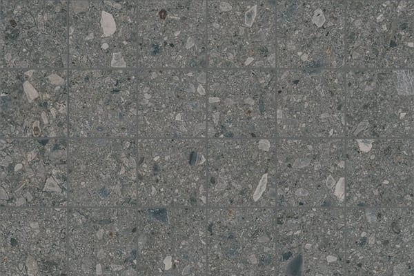 Mosaïque Milano Ceppo di Gré Anthracite